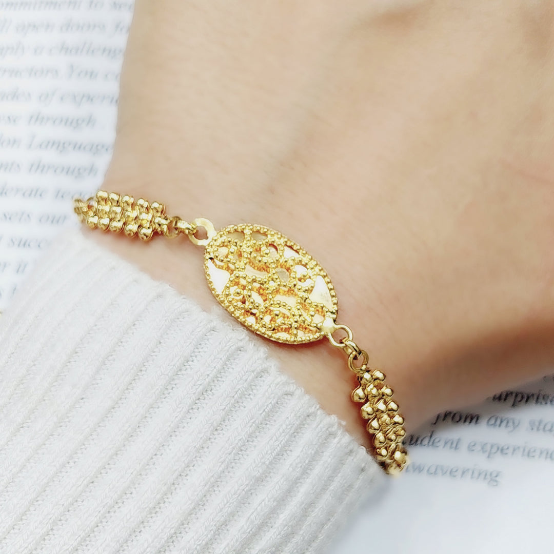 0 Gold Fancy Bracelet by Saeed Jewelry - Image 3