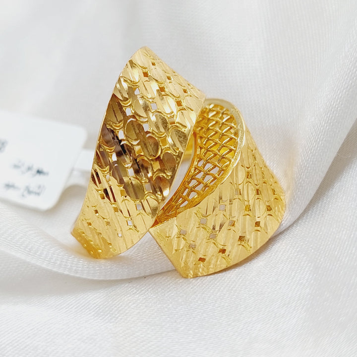 21K Gold Turkish Fancy Ring by Saeed Jewelry - Image 7