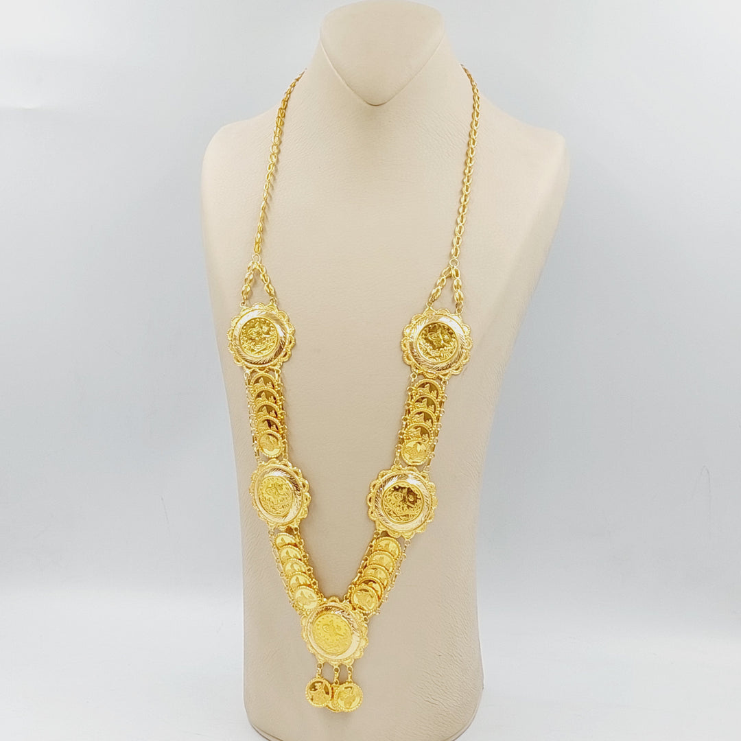 21K Gold Rashadi Necklace by Saeed Jewelry - Image 3