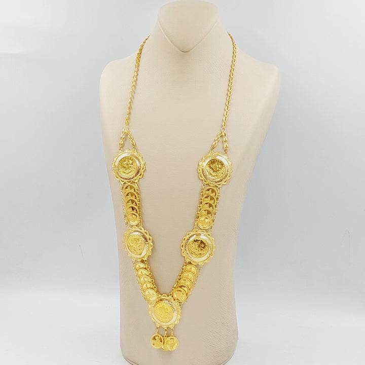 21K Gold Rashadi Necklace by Saeed Jewelry - Image 3