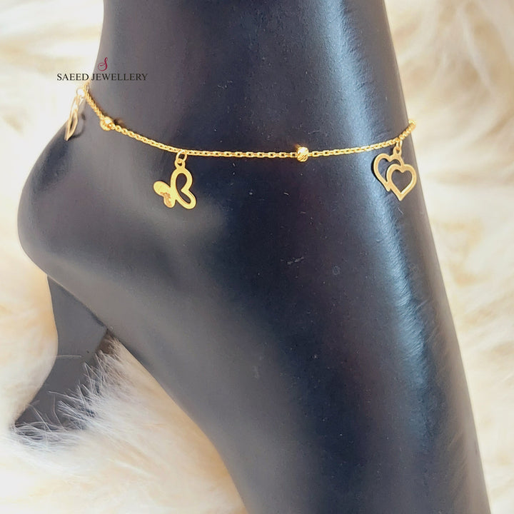 21K Gold Anklet by Saeed Jewelry - Image 6