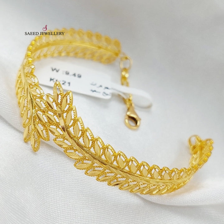 21K Gold Spike Bracelet by Saeed Jewelry - Image 13