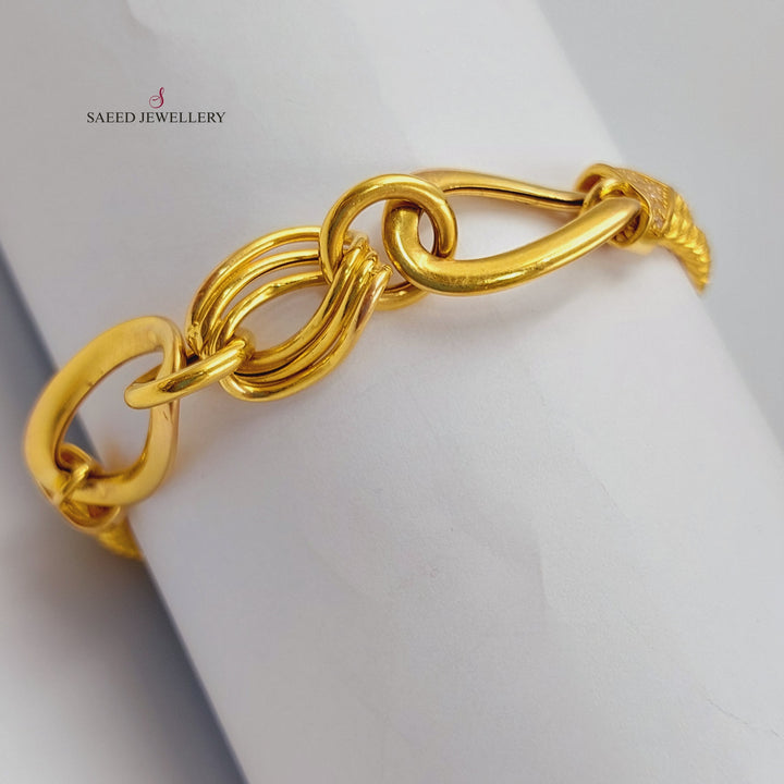 21K Gold Fancy Bracelet by Saeed Jewelry - Image 5