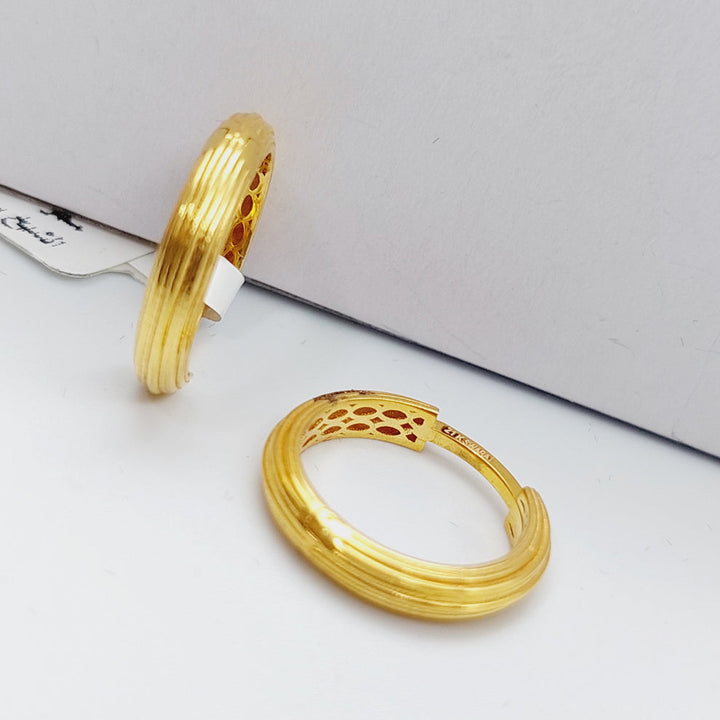 21K Gold Hoop Earrings by Saeed Jewelry - Image 9