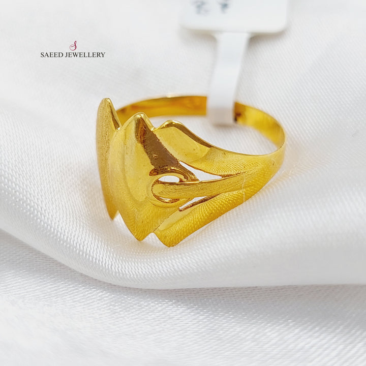 21K Gold Turkish Ring by Saeed Jewelry - Image 6