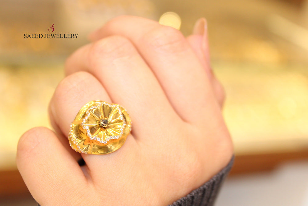 21K Gold Fancy Ring by Saeed Jewelry - Image 2