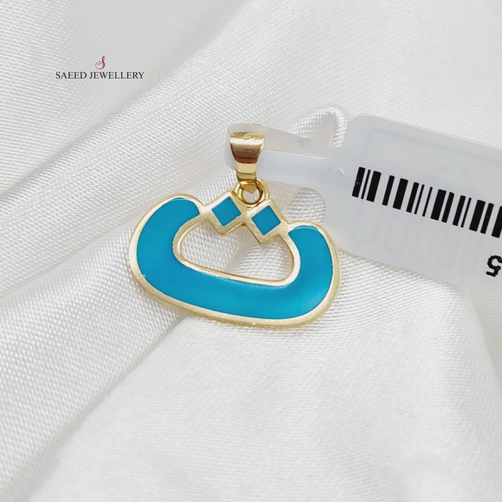 18K Gold Arabic Letter Pendant by Saeed Jewelry - Image 1