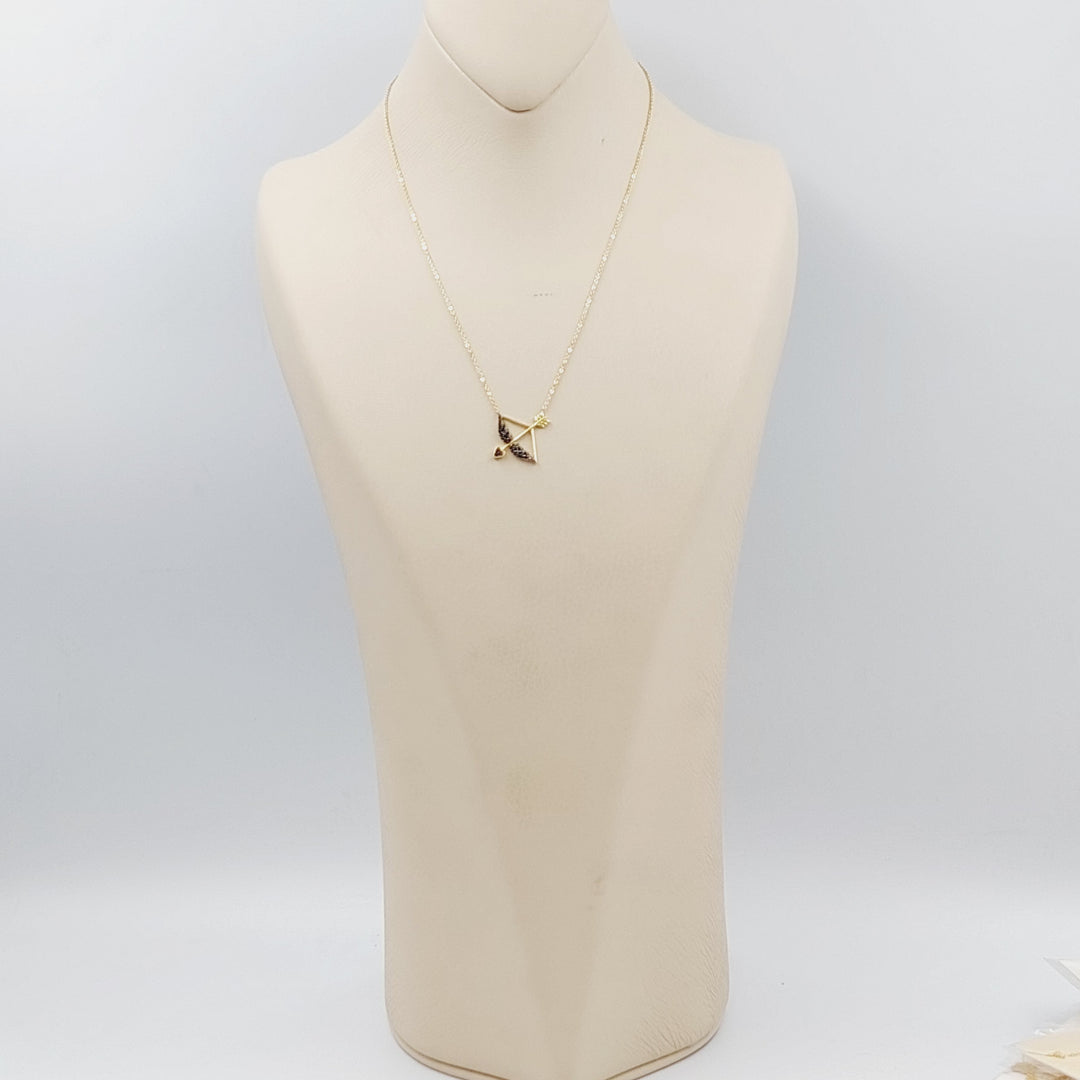 18K Gold Arrow Necklace by Saeed Jewelry - Image 4