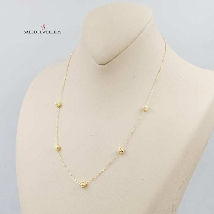 18K Gold Balls Necklace by Saeed Jewelry - Image 1