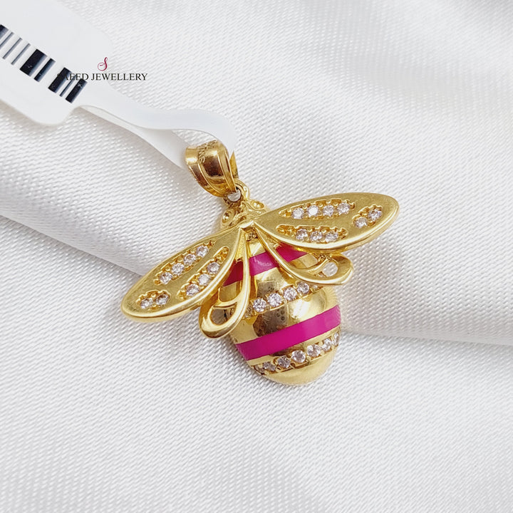 18K Gold Bee Pendant by Saeed Jewelry - Image 6