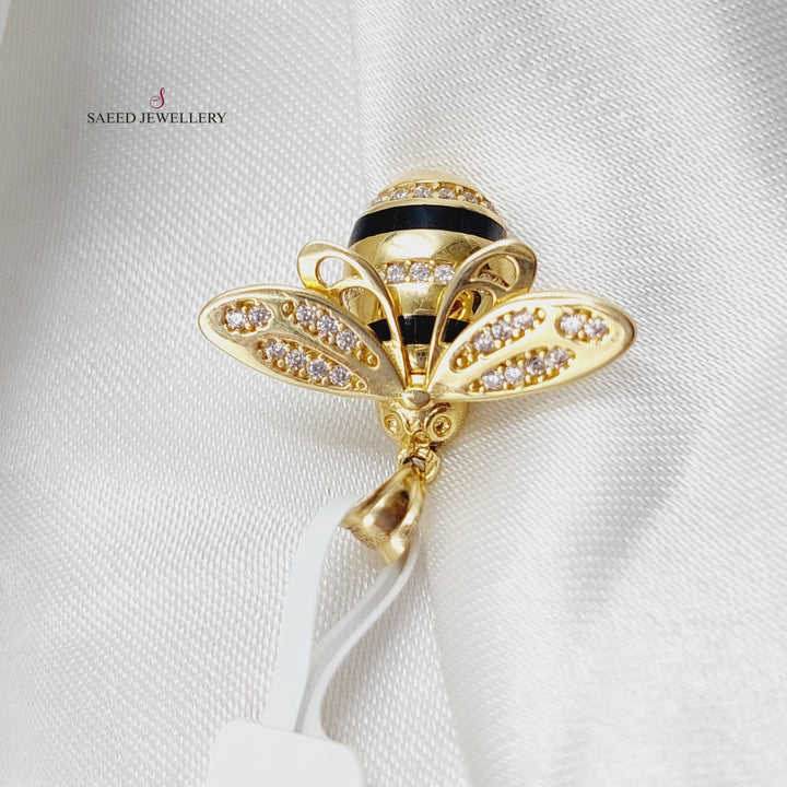 18K Gold Bee Pendant by Saeed Jewelry - Image 1