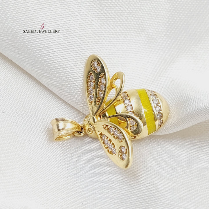 18K Gold Bee Pendant by Saeed Jewelry - Image 7