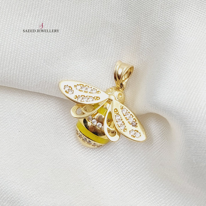 18K Gold Bee Pendant by Saeed Jewelry - Image 8