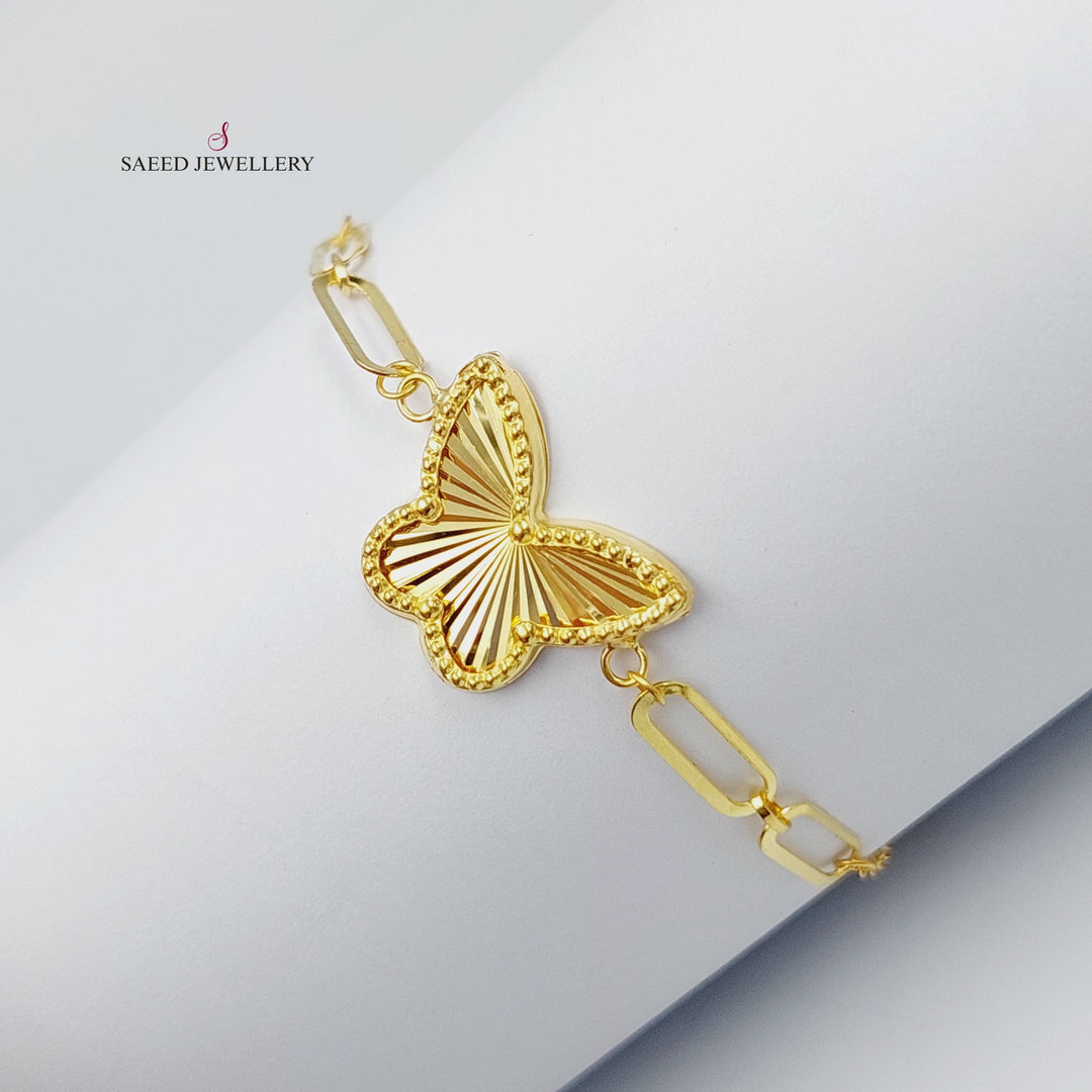 18K Gold Butterfly Bracelet by Saeed Jewelry - Image 1