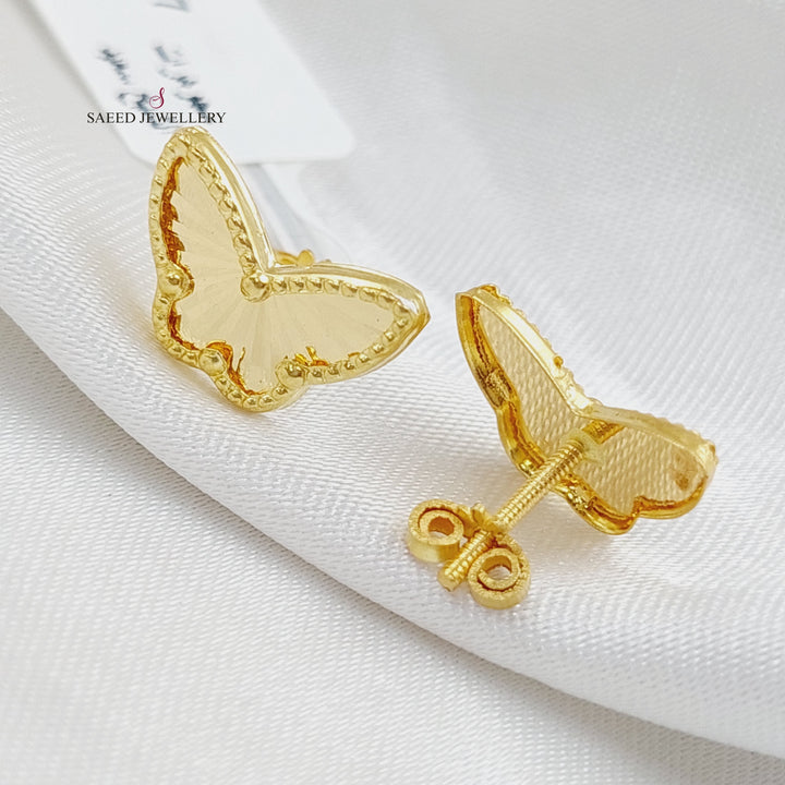 18K Gold Butterfly Earrings by Saeed Jewelry - Image 5