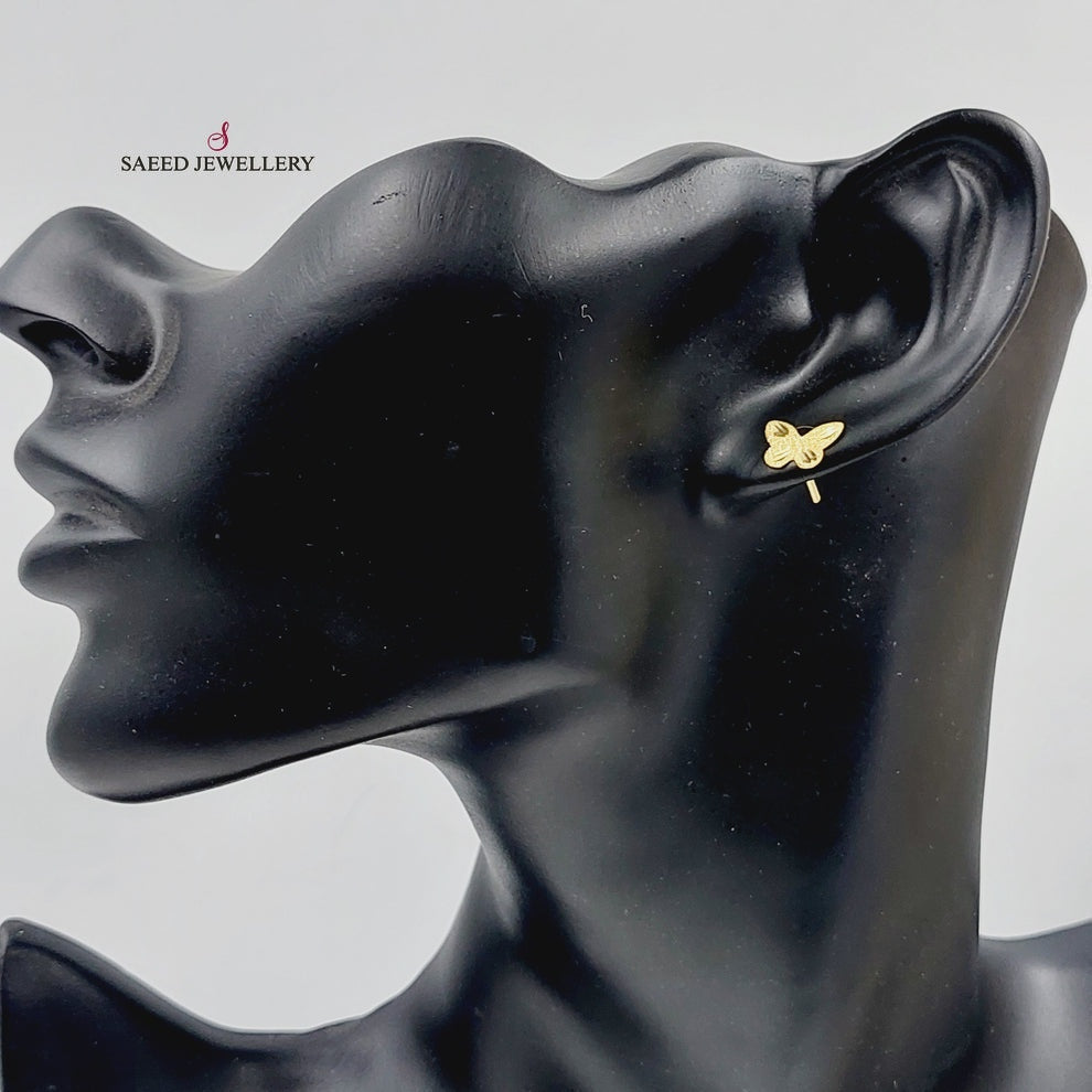 18K Gold Butterfly Earrings by Saeed Jewelry - Image 2