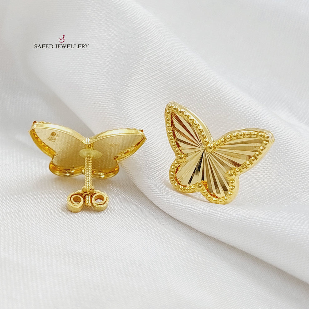 18K Gold Butterfly Earrings by Saeed Jewelry - Image 1