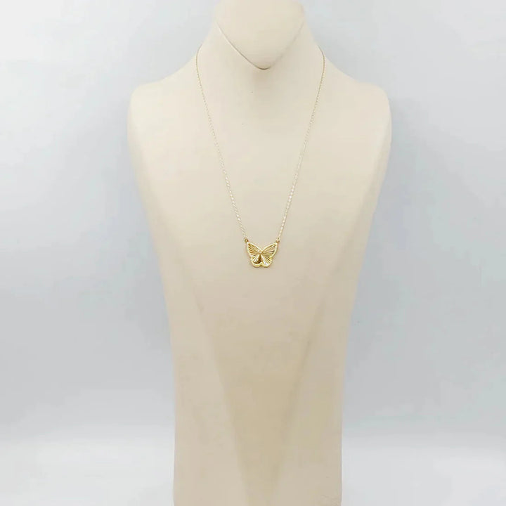 18K Gold Butterfly Necklace by Saeed Jewelry - Image 9