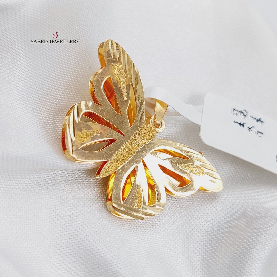 18K Gold Butterfly Pendant by Saeed Jewelry - Image 5