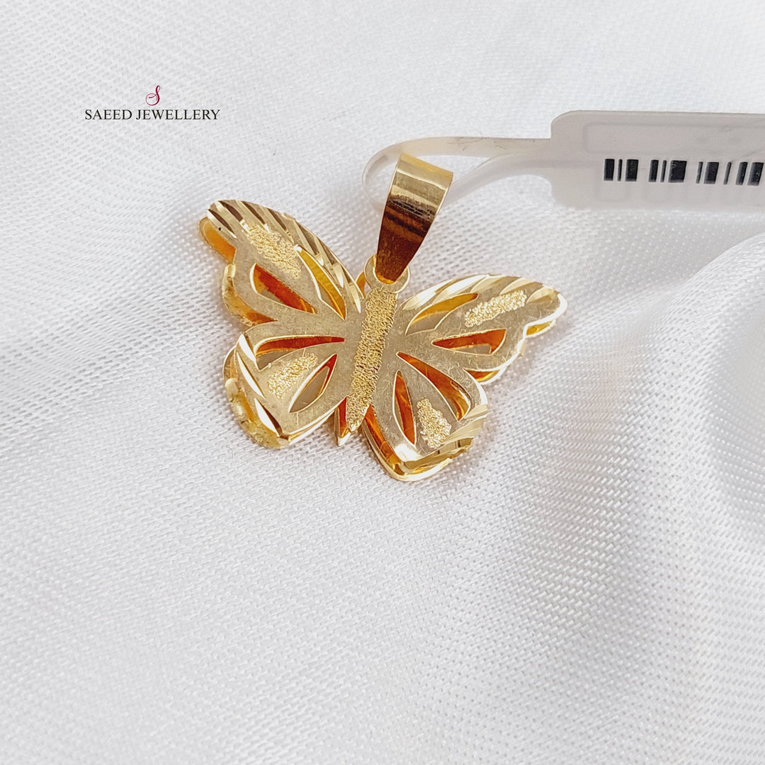 18K Gold Butterfly Pendant by Saeed Jewelry - Image 4