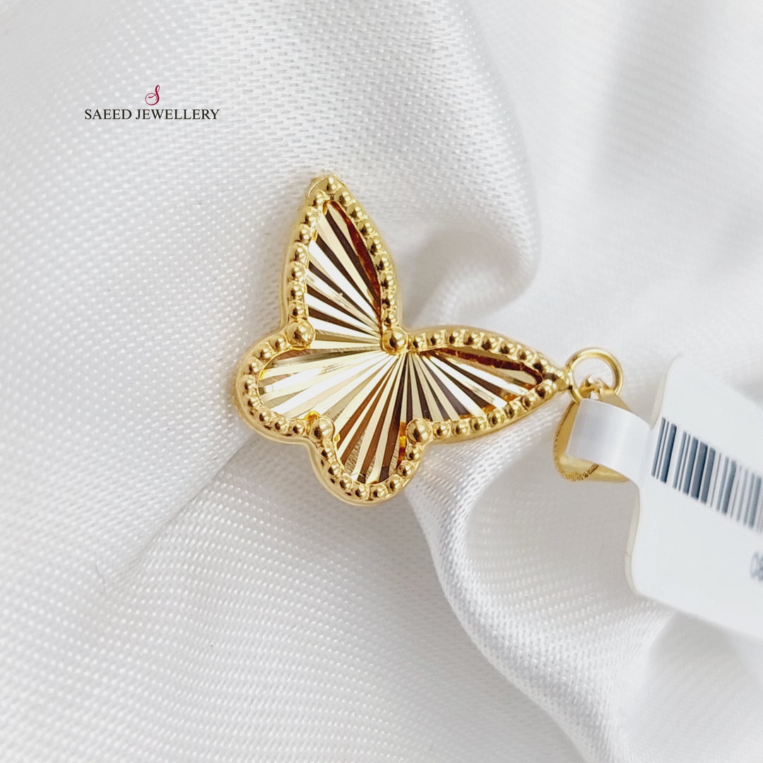 18K Gold Butterfly Pendant by Saeed Jewelry - Image 1