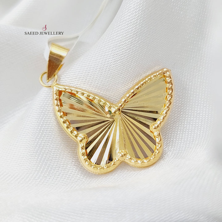 18K Gold Butterfly Pendant by Saeed Jewelry - Image 1