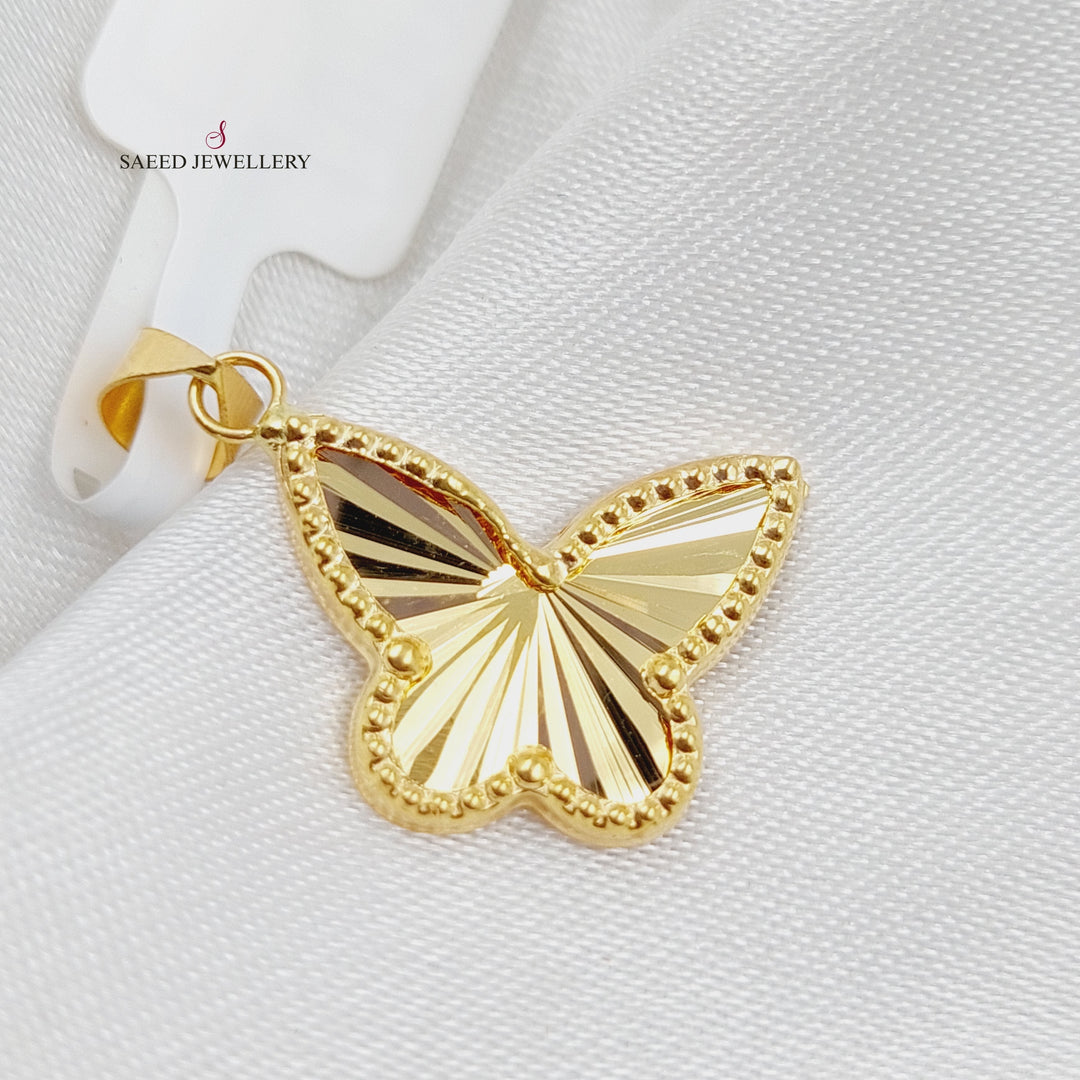 18K Gold Butterfly Pendant by Saeed Jewelry - Image 1