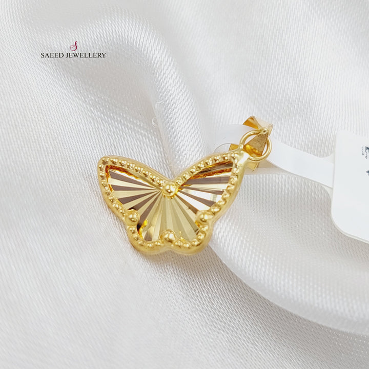 18K Gold Butterfly Pendant by Saeed Jewelry - Image 3