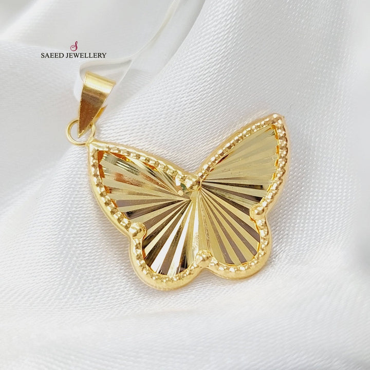 18K Gold Butterfly Pendant by Saeed Jewelry - Image 10