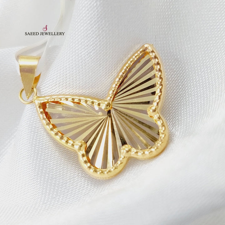 18K Gold Butterfly Pendant by Saeed Jewelry - Image 4