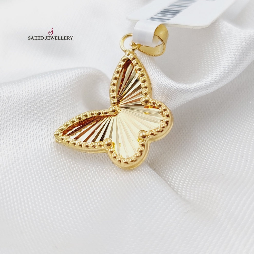 18K Gold Butterfly Pendant by Saeed Jewelry - Image 1