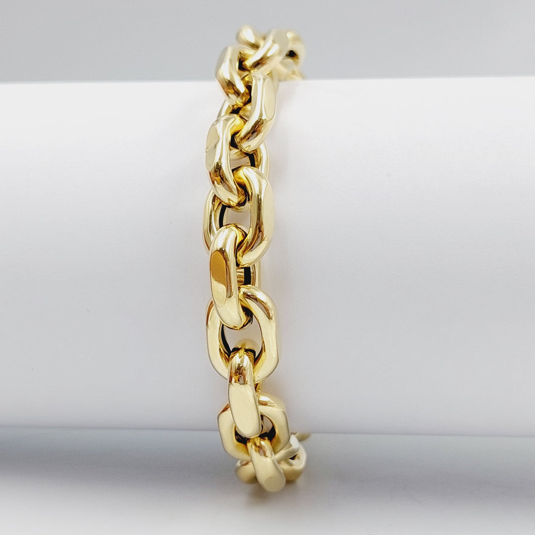 18K Gold Chain Bracelet by Saeed Jewelry - Image 4