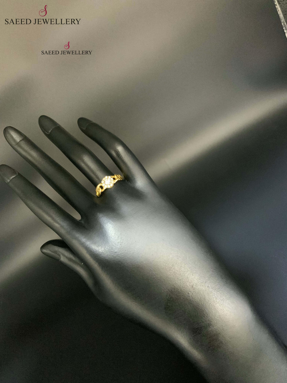 18K Gold Classic Ring by Saeed Jewelry - Image 2