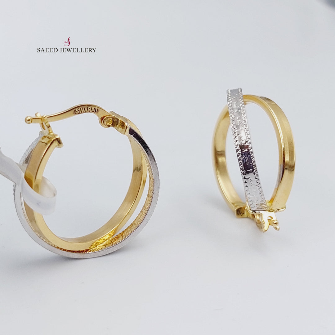 18K Gold Colored Earrings by Saeed Jewelry - Image 6