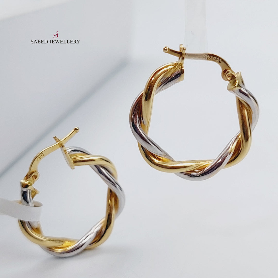 18K Gold Colored Earrings by Saeed Jewelry - Image 3