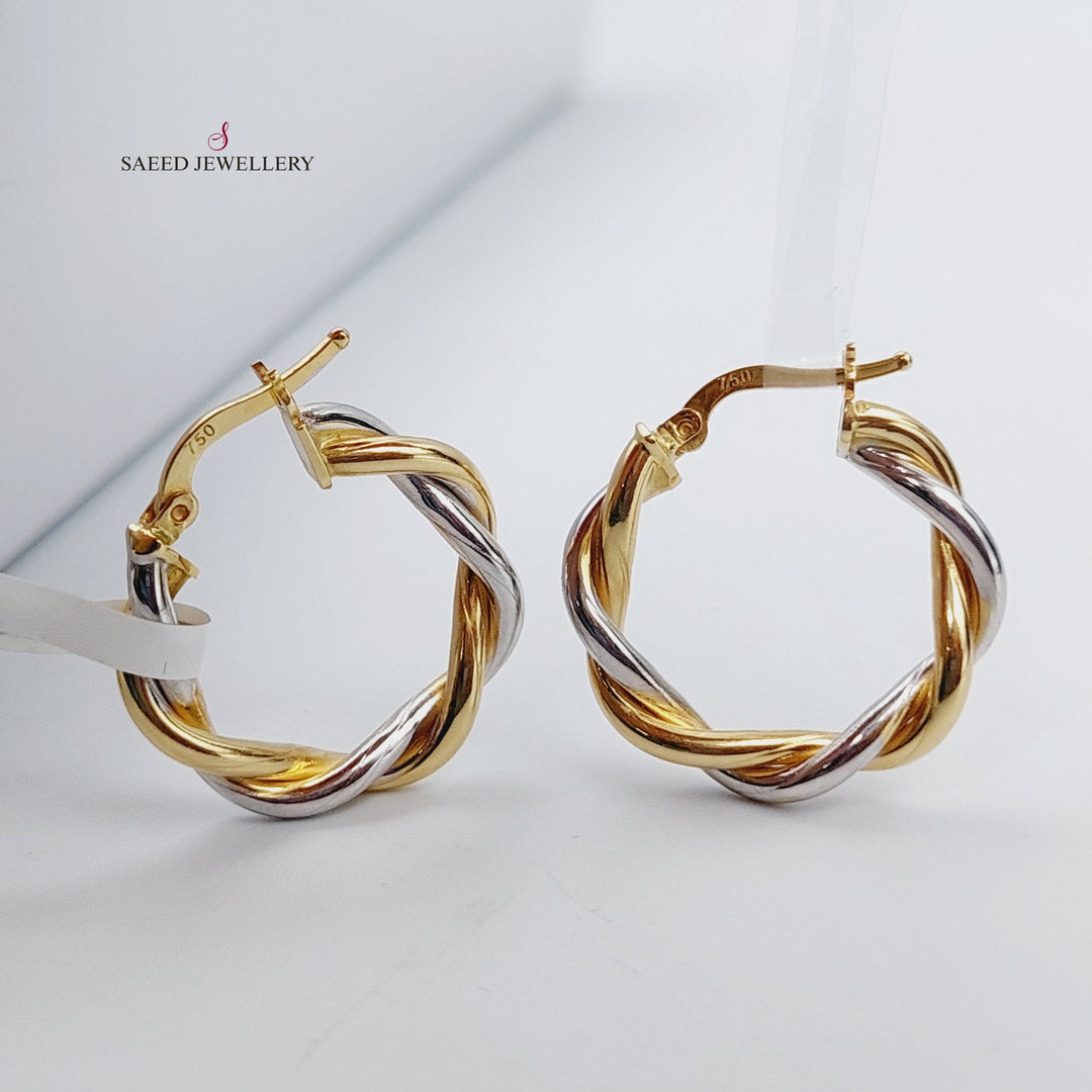 18K Gold Colored Earrings by Saeed Jewelry - Image 4