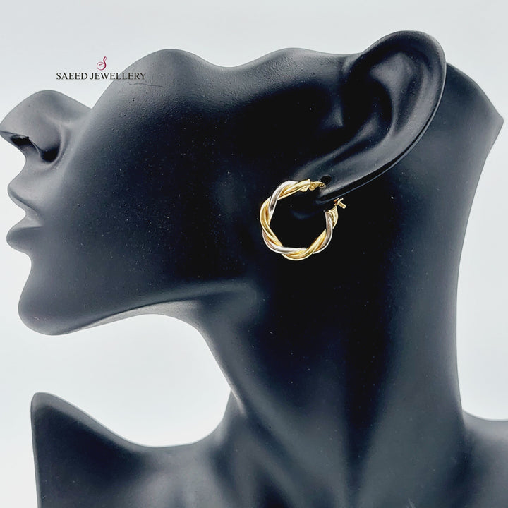 18K Gold Colored Earrings by Saeed Jewelry - Image 5