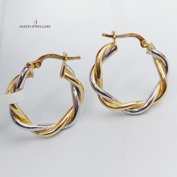 18K Gold Colored Earrings by Saeed Jewelry - Image 1