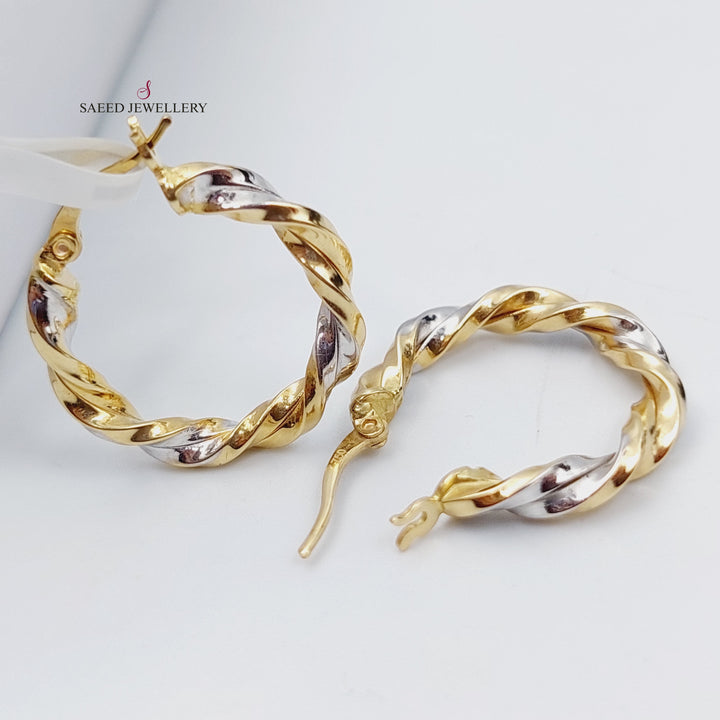 18K Gold Colored Earrings by Saeed Jewelry - Image 5