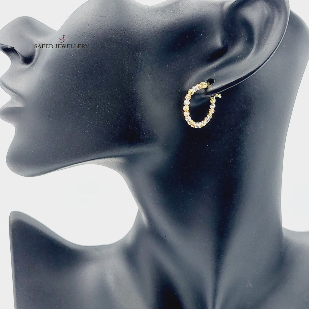 18K Gold Colored Earrings by Saeed Jewelry - Image 10