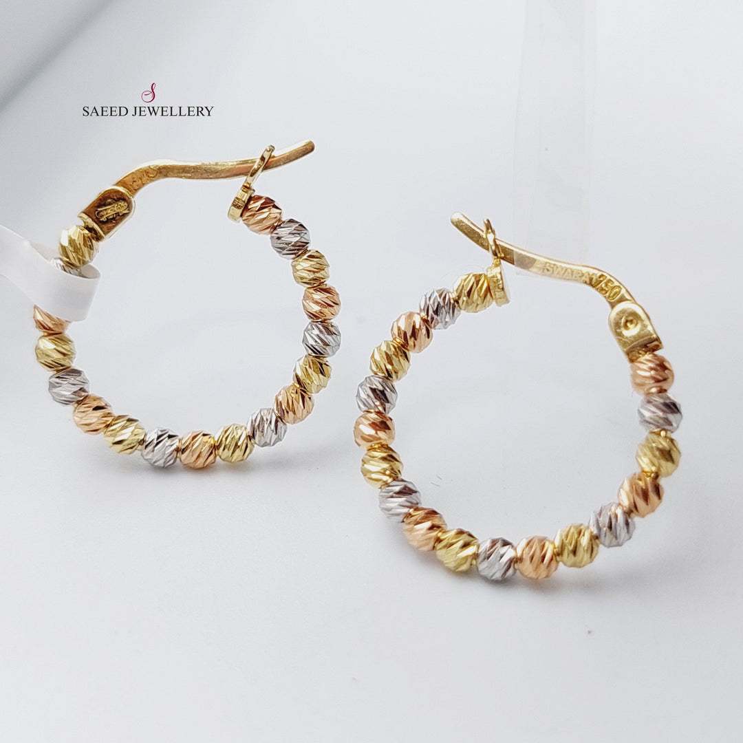 18K Gold Colored Earrings by Saeed Jewelry - Image 1