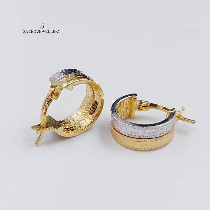 18K Gold Colored Earrings by Saeed Jewelry - Image 1