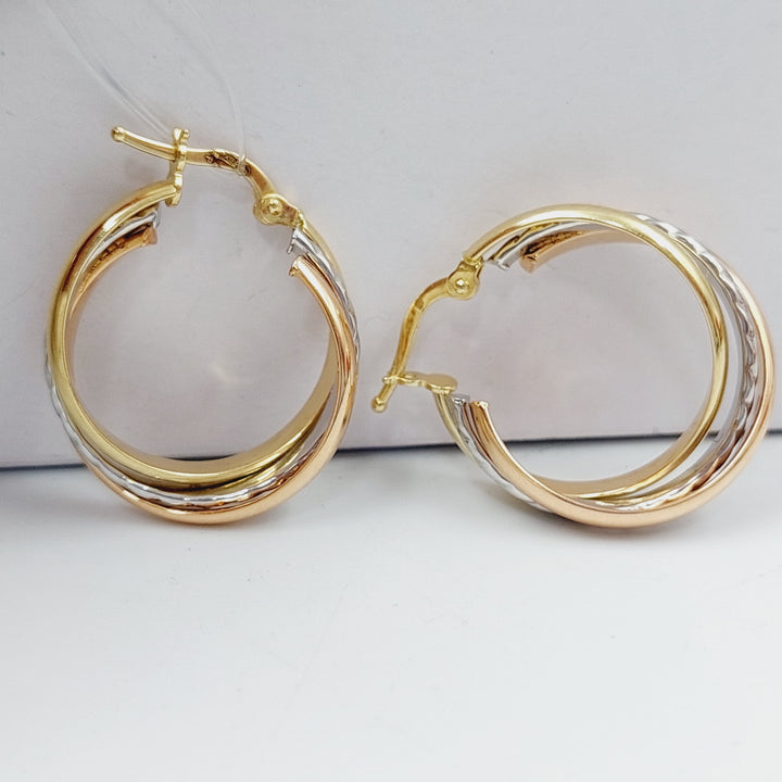 18K Gold Colored Earrings by Saeed Jewelry - Image 5