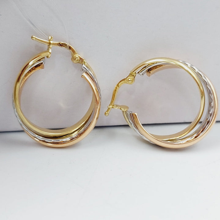 18K Gold Colored Earrings by Saeed Jewelry - Image 6