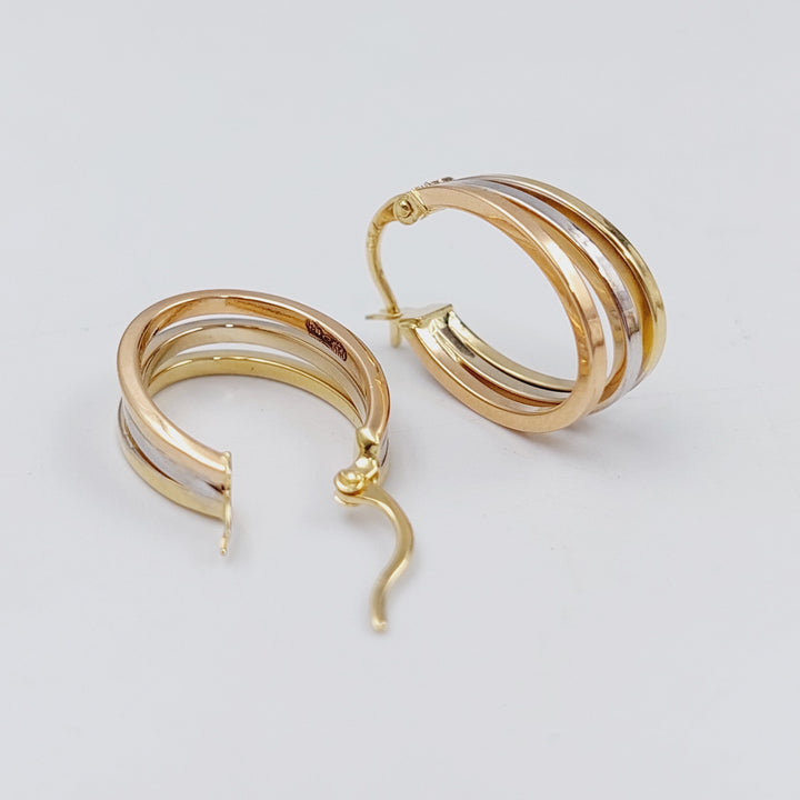 18K Gold Colored Earrings by Saeed Jewelry - Image 1