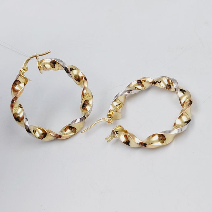 18K Gold Colored Earrings by Saeed Jewelry - Image 4