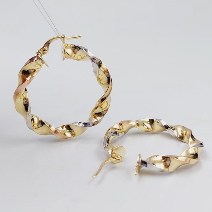 18K Gold Colored Earrings by Saeed Jewelry - Image 6