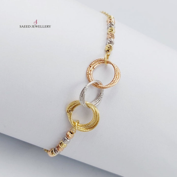 18K Gold Colorful Bracelet by Saeed Jewelry - Image 5