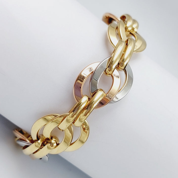 18K Gold Colorful Fancy Bracelet by Saeed Jewelry - Image 3