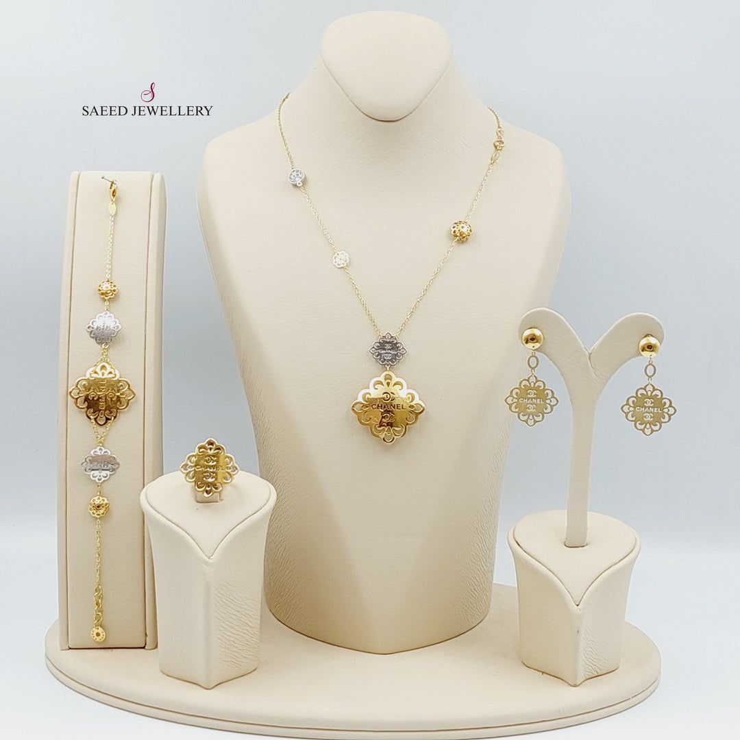 18K Gold Fancy 4 -piece Set by Saeed Jewelry - Image 1